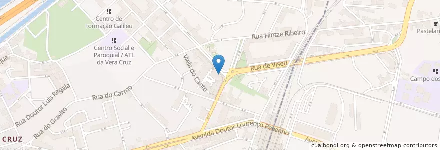 Mapa de ubicacion de Escola de Condução IP5 en ポルトガル, Aveiro, Centro, Baixo Vouga, Aveiro, Glória E Vera Cruz.