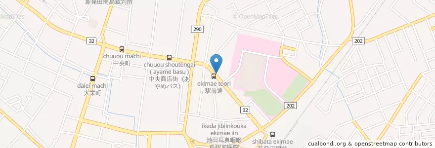 Mapa de ubicacion de スクールIE en Japonya, 新潟県, 新発田市.