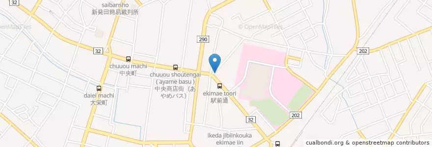 Mapa de ubicacion de NSG en 日本, 新潟県, 新発田市.