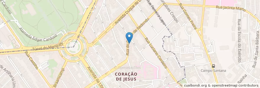 Mapa de ubicacion de Olá Népal en پرتغال, Área Metropolitana De Lisboa, Lisboa, Grande Lisboa, لیسبون, Arroios, Santo António.