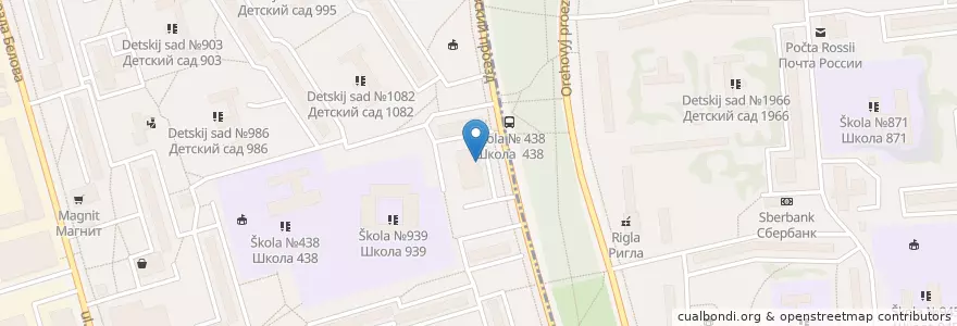 Mapa de ubicacion de Мой тандыр en Russia, Distretto Federale Centrale, Москва, Южный Административный Округ.