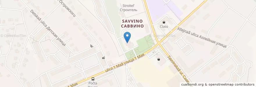 Mapa de ubicacion de ДК "Саввино" en 俄罗斯/俄羅斯, Центральный Федеральный Округ, 莫斯科州, Городской Округ Балашиха.