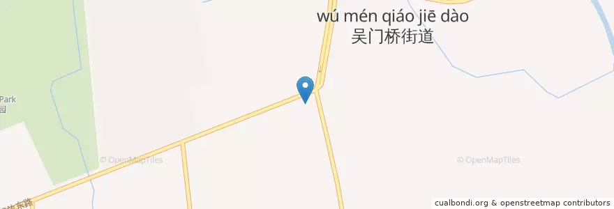 Mapa de ubicacion de KFC en 中国, 苏州市, 江苏省, 姑苏区, 吴门桥街道.