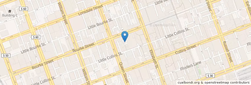 Mapa de ubicacion de Spontini en Australie, Victoria, City Of Melbourne.