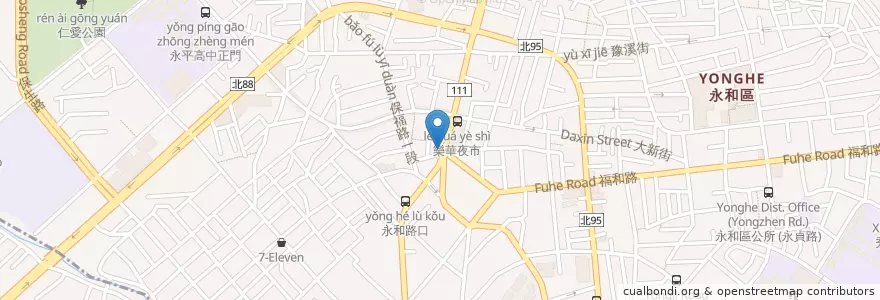 Mapa de ubicacion de Louisa Coffee en تايوان, تايبيه الجديدة, 永和區.