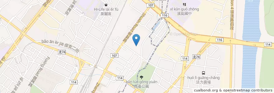 Mapa de ubicacion de Ramen Kagetsu Arashi en Taiwan, New Taipei, Shulin District.