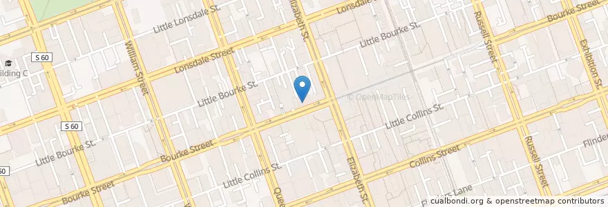 Mapa de ubicacion de GPO Private Box Centre en Австралия, Виктория, City Of Melbourne.