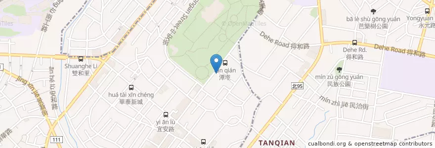 Mapa de ubicacion de Cliff's Pizza en Taiwán, Nuevo Taipéi, 中和區, 永和區.