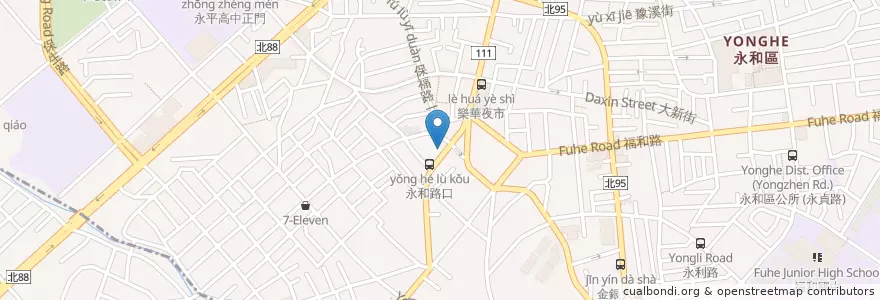 Mapa de ubicacion de Magic Mars en Taiwan, 新北市, 永和區.