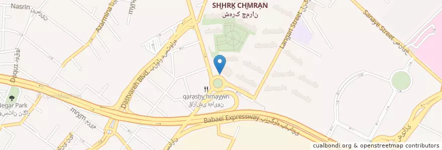 Mapa de ubicacion de پایانه تاکسی نوبنیاد en Iran, Téhéran, شهرستان شمیرانات, Téhéran, بخش رودبار قصران.