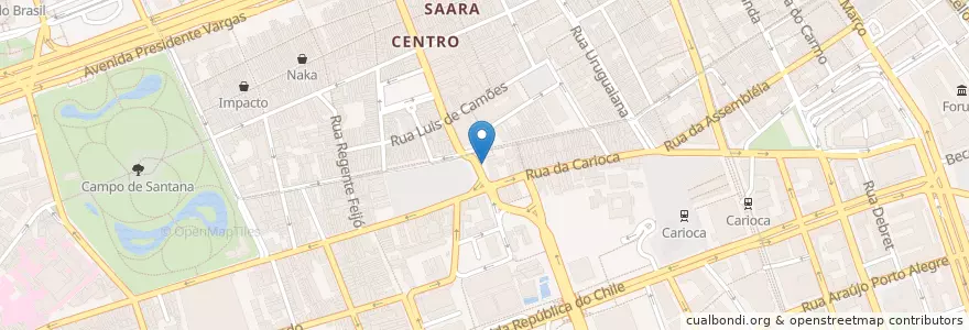 Mapa de ubicacion de Praça Tiradentes en Brazil, Jihovýchodní Region, Rio De Janeiro, Região Geográfica Imediata Do Rio De Janeiro, Região Metropolitana Do Rio De Janeiro, Região Geográfica Intermediária Do Rio De Janeiro, Rio De Janeiro.