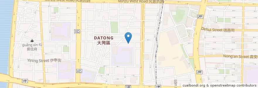 Mapa de ubicacion de 好杯咖啡 en تايوان, تايبيه الجديدة, تايبيه, 大同區.