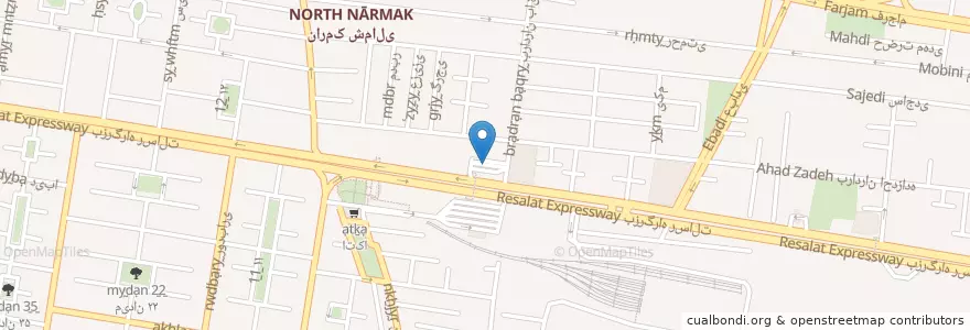 Mapa de ubicacion de پایانه تاکسی سردشت en Iran, Téhéran, شهرستان تهران, Téhéran, بخش مرکزی شهرستان تهران.