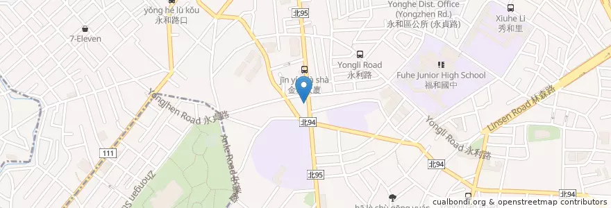 Mapa de ubicacion de Louisa Coffee en تایوان, 新北市, 永和區.