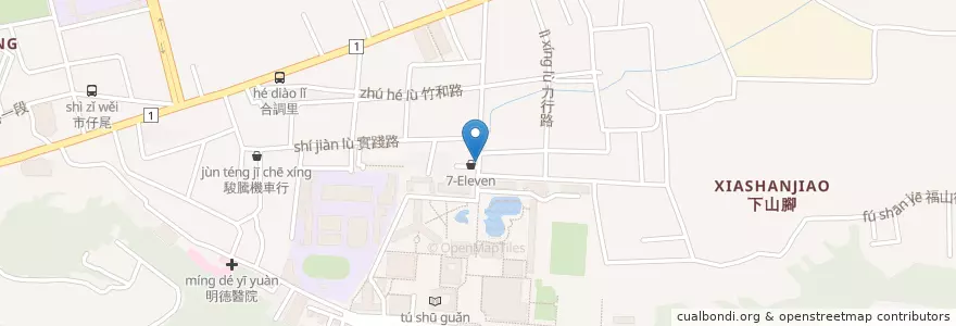 Mapa de ubicacion de 洪金堡 en 台湾, 台湾省, 彰化県, 彰化市.
