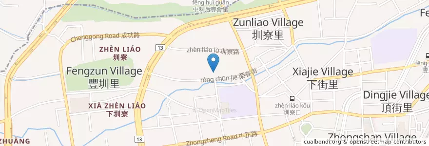 Mapa de ubicacion de 荒野鏢客牛排專賣(豐原店) en Tayvan, Taichung, 豐原區.