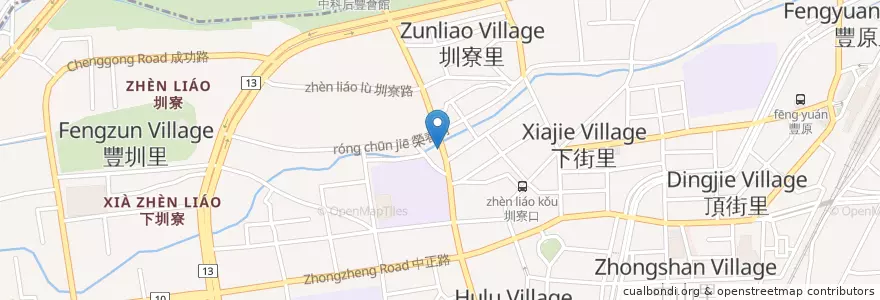 Mapa de ubicacion de 重仁骨科診所 en Taiwan, Taichung, Distretto Di Fengyuan.