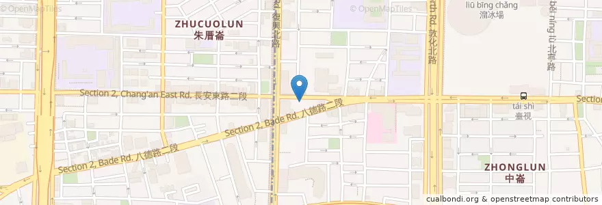 Mapa de ubicacion de 醉翁漁港海鮮 en 臺灣, 新北市, 臺北市, 松山區.