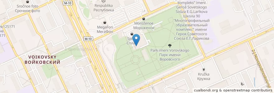 Mapa de ubicacion de Грабли en Rusland, Centraal Federaal District, Moskou, Северный Административный Округ, Войковский Район.
