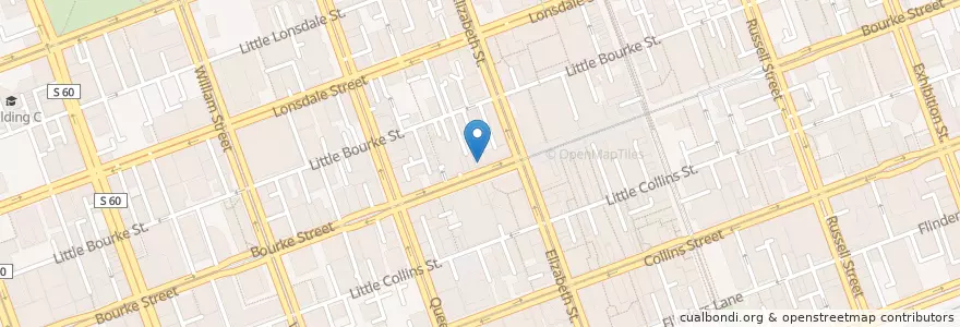 Mapa de ubicacion de The Bite en Australië, Victoria, City Of Melbourne.