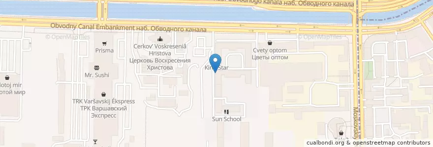 Mapa de ubicacion de ГлазЦентр en Rusia, Северо-Западный Федеральный Округ, Óblast De Leningrado, San Petersburgo, Адмиралтейский Район, Округ Измайловское.
