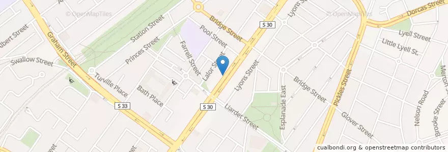 Mapa de ubicacion de Domino's en Австралия, Виктория, City Of Port Phillip.