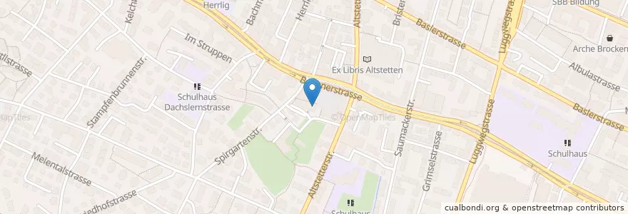 Mapa de ubicacion de Restaurant 8048 en Suisse, Zurich, District De Zurich, Zurich.