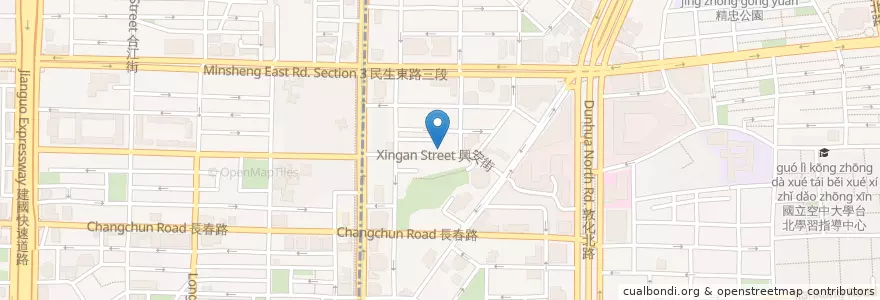 Mapa de ubicacion de Aud champs sur Marne en Tayvan, 新北市, Taipei, 松山區.