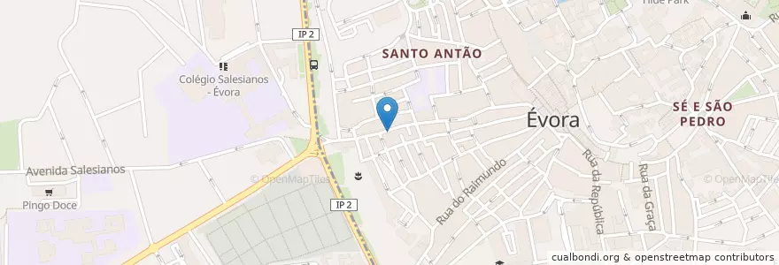 Mapa de ubicacion de Real Club en Portugal, Alentejo, Alentejo Central, Évora, Évora, Évora.