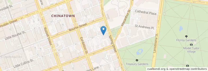 Mapa de ubicacion de Coffee Exchange en Australië, Victoria, City Of Melbourne.