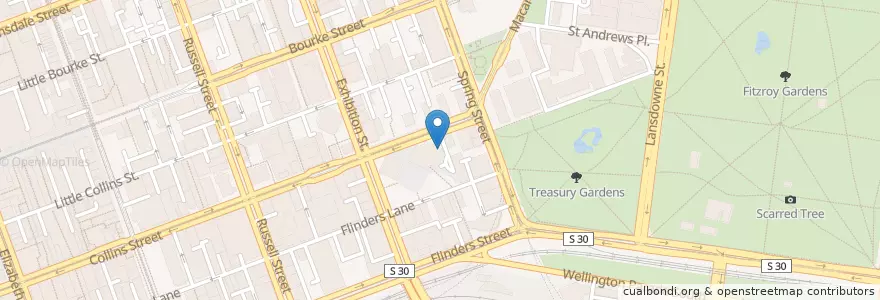 Mapa de ubicacion de The Mayfair en Australië, Victoria, City Of Melbourne.