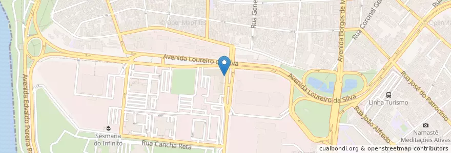 Mapa de ubicacion de Bike PoA - 9 SERPRO en Brezilya, Güney Bölgesi, Rio Grande Do Sul, Região Metropolitana De Porto Alegre, Região Geográfica Intermediária De Porto Alegre, Região Geográfica Imediata De Porto Alegre, Porto Alegre.