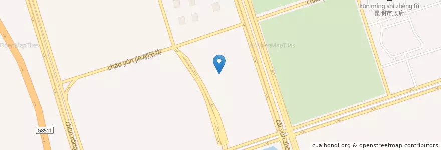Mapa de ubicacion de starbucks en 중국, 윈난 성, 쿤밍 시, 呈贡区, 乌龙街道.
