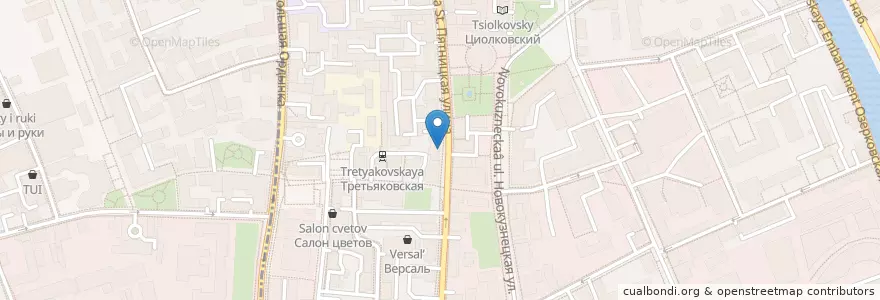 Mapa de ubicacion de Идола en Rusland, Centraal Federaal District, Moskou, Центральный Административный Округ, Район Замоскворечье.