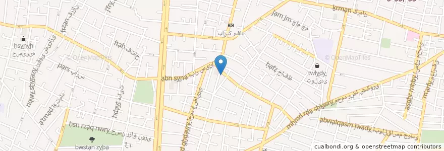 Mapa de ubicacion de بانک مسکن en Иран, Тегеран, شهرستان تهران, Тегеран, بخش مرکزی شهرستان تهران.