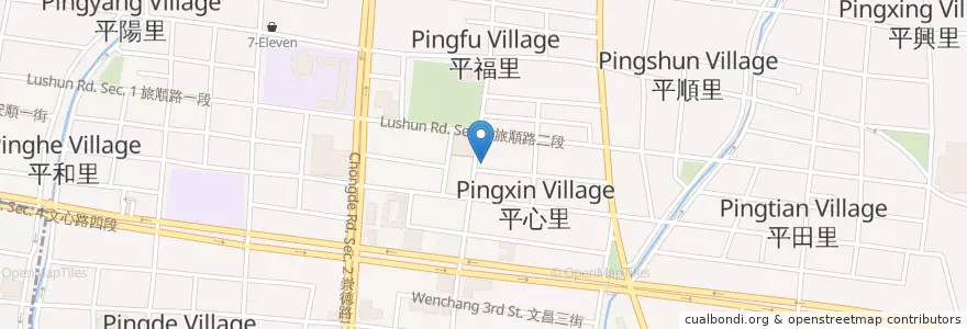 Mapa de ubicacion de 閤家園 en Taiwan, Taichung, 北屯區.