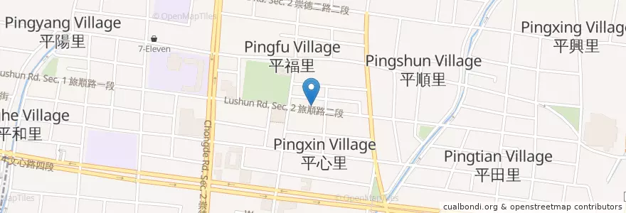 Mapa de ubicacion de 福記池上飯包 en 臺灣, 臺中市, 北屯區.