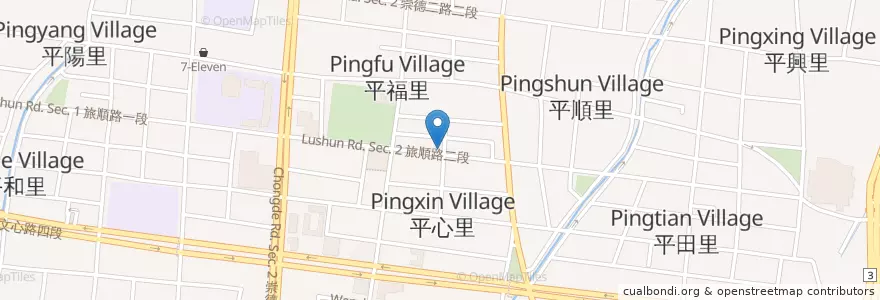Mapa de ubicacion de 早安美芝城 en Tayvan, Taichung, 北屯區.