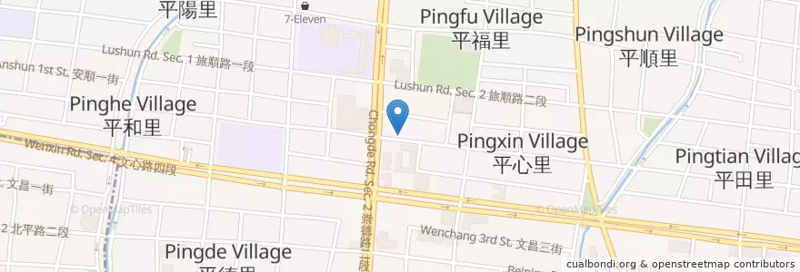 Mapa de ubicacion de 樂酌典味 en Taiwan, Taichung, 北屯區.