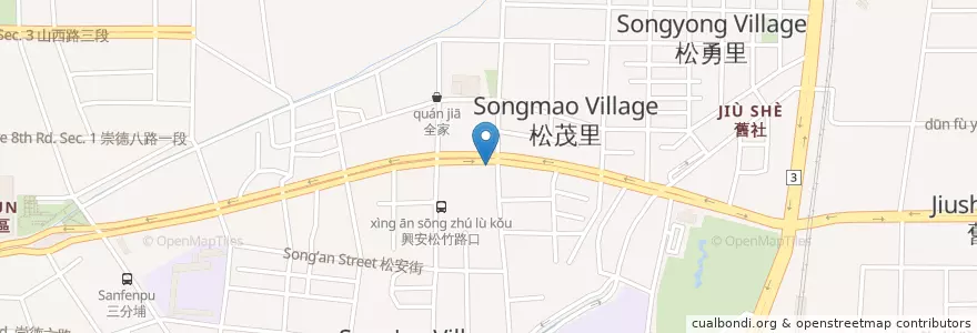Mapa de ubicacion de 夯地方牛排 en 타이완, 타이중 시, 베이툰 구.