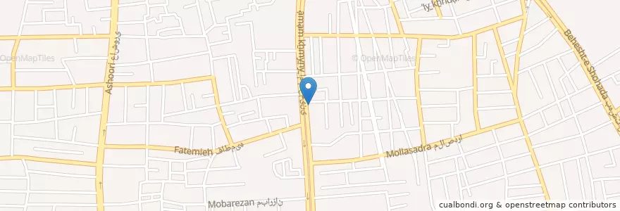 Mapa de ubicacion de بانک آینده en Irão, استان بوشهر, شهرستان بوشهر, بخش مرکزی شهرستان بوشهر, دهستان حومه بوشهر, بوشهر.