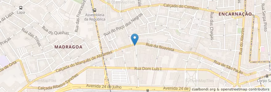 Mapa de ubicacion de Restaurante Sucolento en 포르투갈, Área Metropolitana De Lisboa, Lisboa, Grande Lisboa, 리스본, Misericórdia.