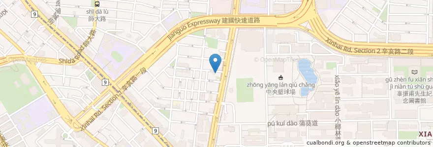Mapa de ubicacion de 鳳城燒錄 en Taiwan, Neu-Taipeh, Taipeh, Da’An.