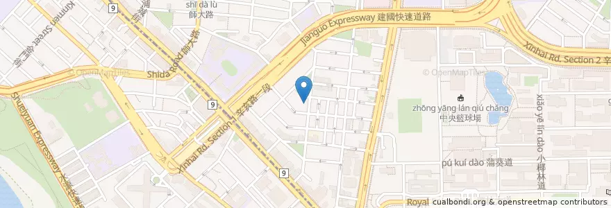 Mapa de ubicacion de 川西堂 en 臺灣, 新北市, 臺北市.