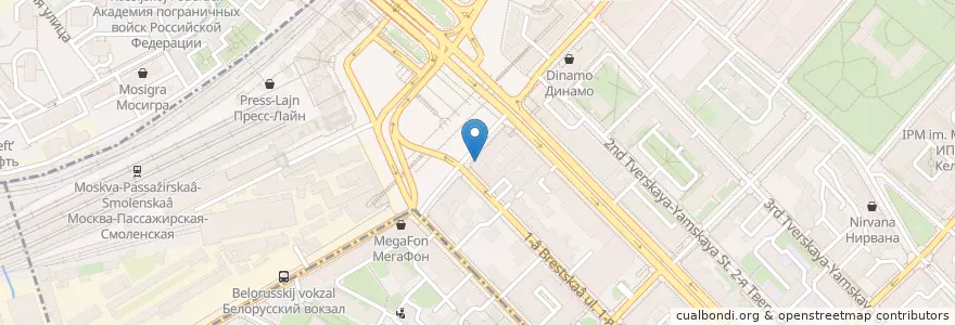 Mapa de ubicacion de CoffeTake en 러시아, Центральный Федеральный Округ, Москва, Центральный Административный Округ, Тверской Район.