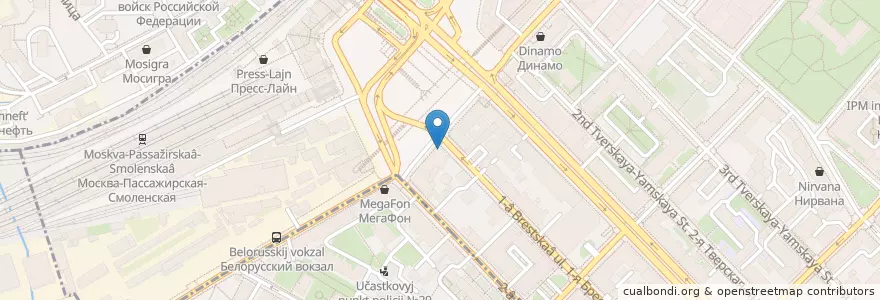 Mapa de ubicacion de Старбакс en Rusia, Центральный Федеральный Округ, Москва, Центральный Административный Округ, Тверской Район.