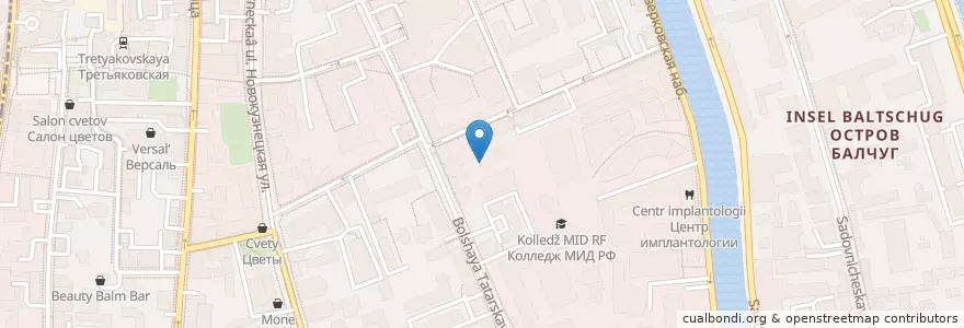 Mapa de ubicacion de МедСити en Rusia, Distrito Federal Central, Москва, Distrito Administrativo Central, Район Замоскворечье.
