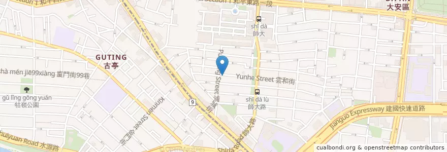 Mapa de ubicacion de café à la mode en تايوان, تايبيه الجديدة, تايبيه, 大安區.