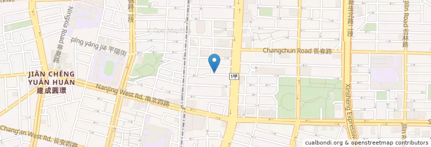 Mapa de ubicacion de café à la mode en 타이완, 신베이 시, 타이베이시, 중산 구.