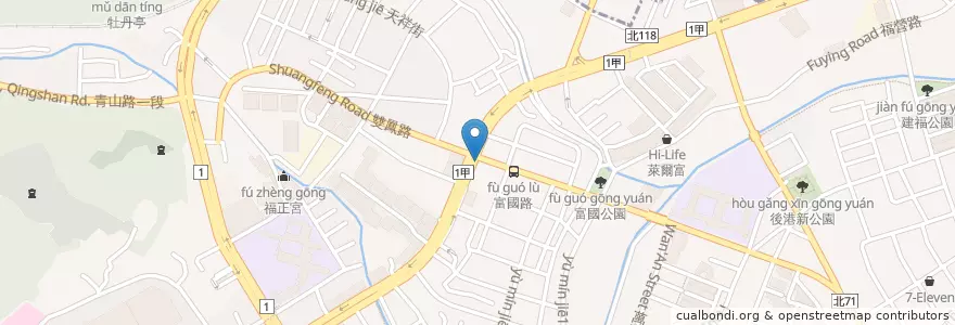 Mapa de ubicacion de 麥當勞 en Taiwán, Nuevo Taipéi, 新莊區.